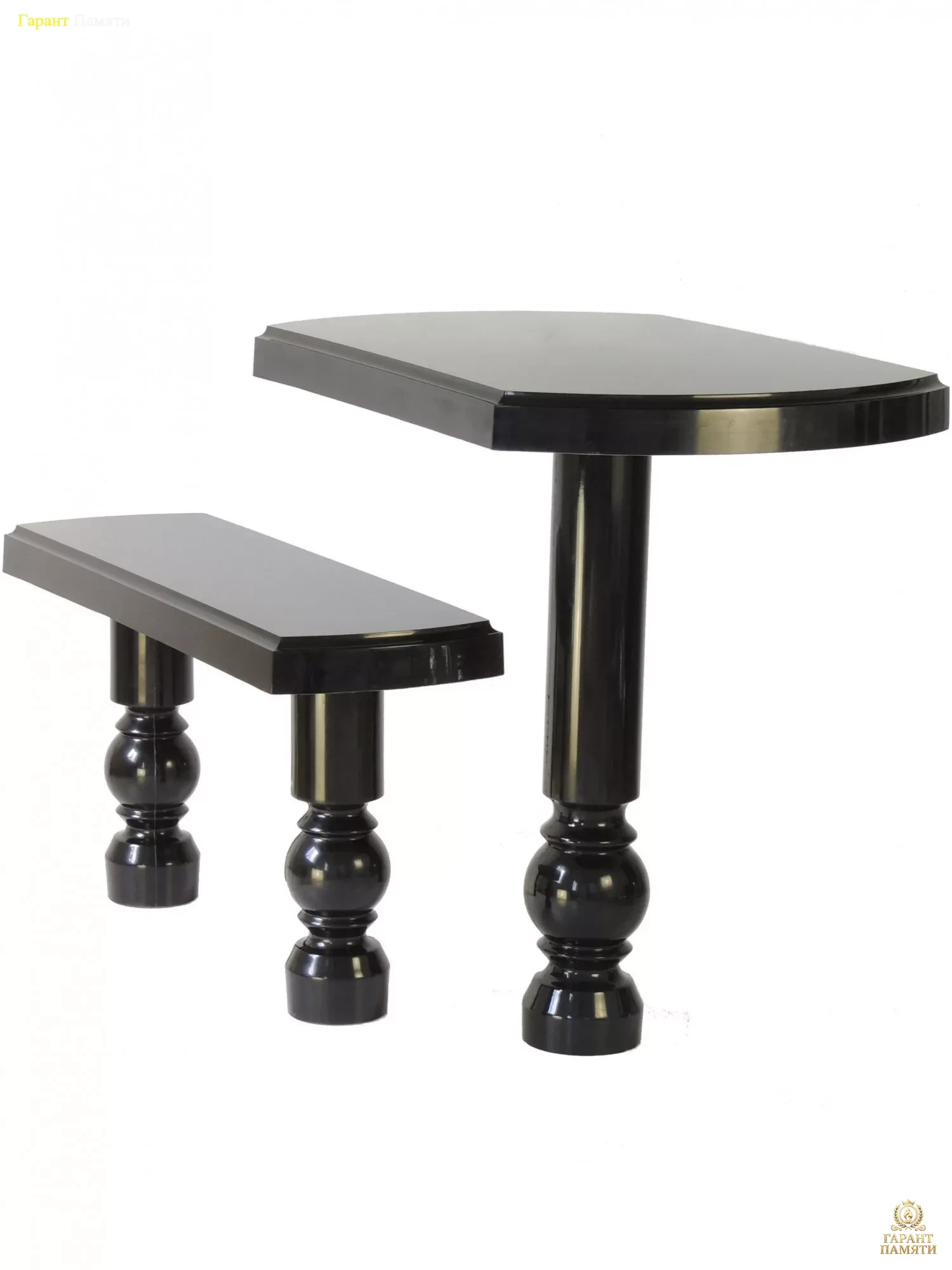 Стол и лавка №1 (гранитополимер)